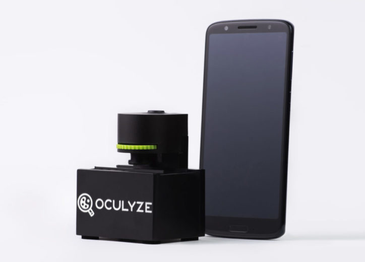 Oculyze yeast cell microscope with phone
